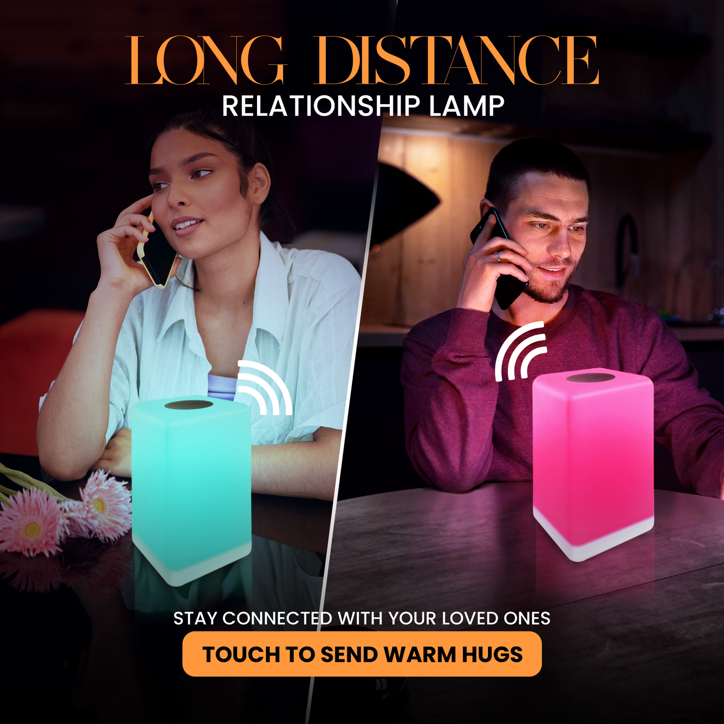 FriendLi Subscription Friendship Lamp – Wi-Fi Touch Lamp with Remote Touch Subscription