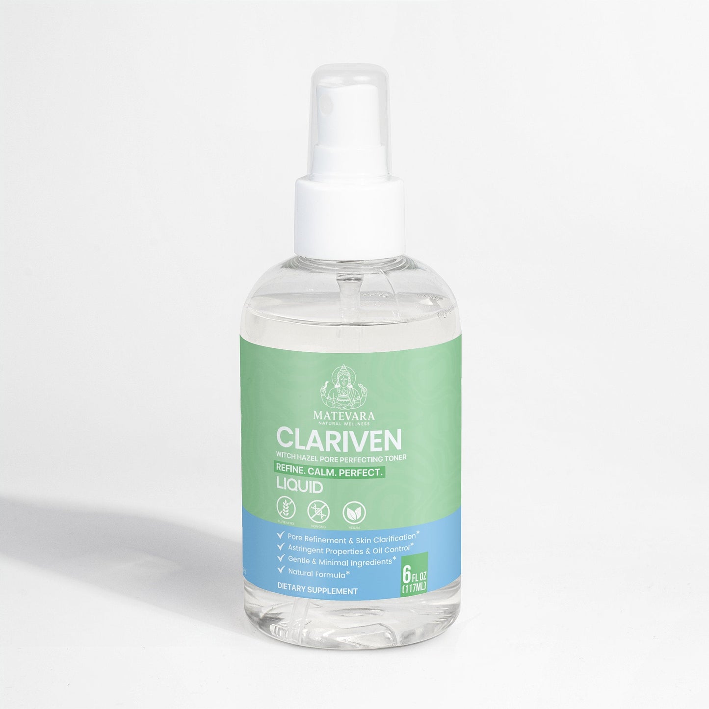 Clariven Witch Hazel Toner | Hydrating Formula| 6 fl oz