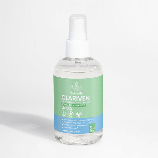 Clariven Witch Hazel Toner | Hydrating Formula| 6 fl oz