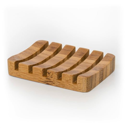 Bamboo Soap Holder Self Draining Wooden Soap Dish Bathroom Accessory